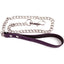 Rouge Leather Lead Chain - Purple