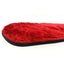 Rouge Leather Paddle with Faux Fur - Black/Red