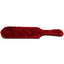 Rouge Leather Paddle with Faux Fur - Black/Red