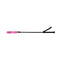 Rouge Leather Short Riding Crop with Slim Tip - Pink