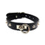 Rouge O Ring Studded Adjustable Leather Collar