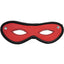 Rouge Open Eye Mask Leather Or Suede - Black/Red