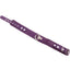 Rouge Plain Leather Adjustable Collar 1 Ring - Purple