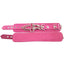 Rouge Plain Leather Adjustable Wrist Cuffs - Pink