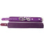 Rouge Plain Leather Adjustable Wrist Cuffs - Purple