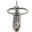 Rouge Stainless Steel Hollow Beaded Urethral Probe and Cock Ring