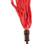 Rouge Wooden Handle Leather Riding Crop - Red