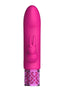 Royal Gems Dazzling Silicone Rechargeable Bullet - Pink