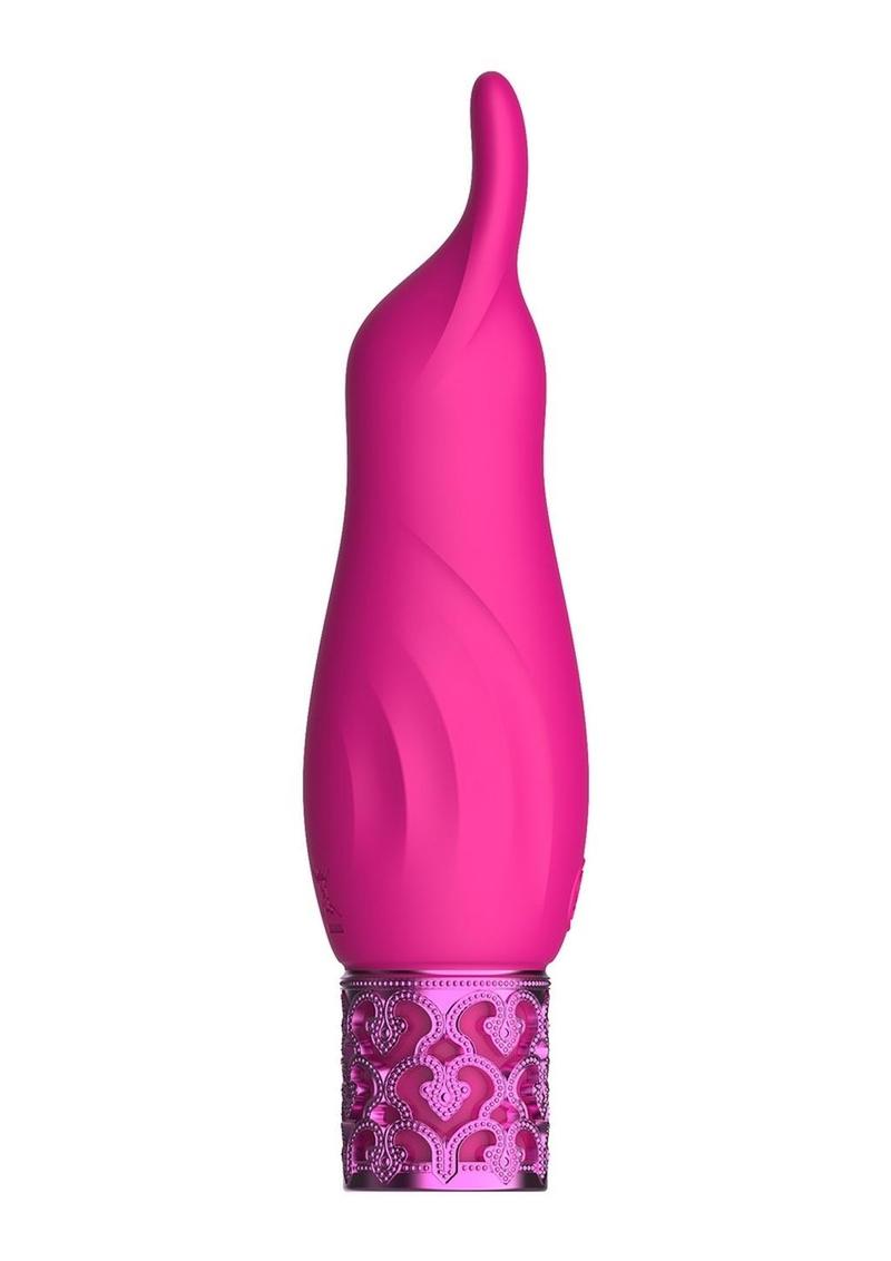 Royal Gems Sparkle Silicone Rechargeable Bullet - Pink
