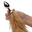Running Wild Faux Fur Tail and Metallic Anal Plug