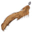 Running Wild Faux Fur Tail and Metallic Anal Plug - Brown