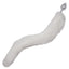 Running Wild Faux Fur Tail and Metallic Anal Plug - Metal/White