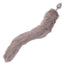 Running Wild Grey Tail Faux Fur Tail and Metallic Anal Plug