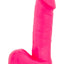 Ruse Big Poppa Silicone Dildo - Hot Pink/Pink - 7.75in