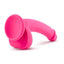 Ruse D Thang Silicone Dildo with Balls - Hot Pink/Pink - 7.75in