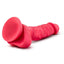 Ruse Hypnotize Silicone Dildo with Balls 7.5in - Cerise - Pink