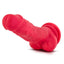 Ruse Hypnotize Silicone Dildo with Balls 7.5in - Cerise