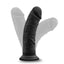 Ruse Jammy Silicone Dildo - Black - 8in