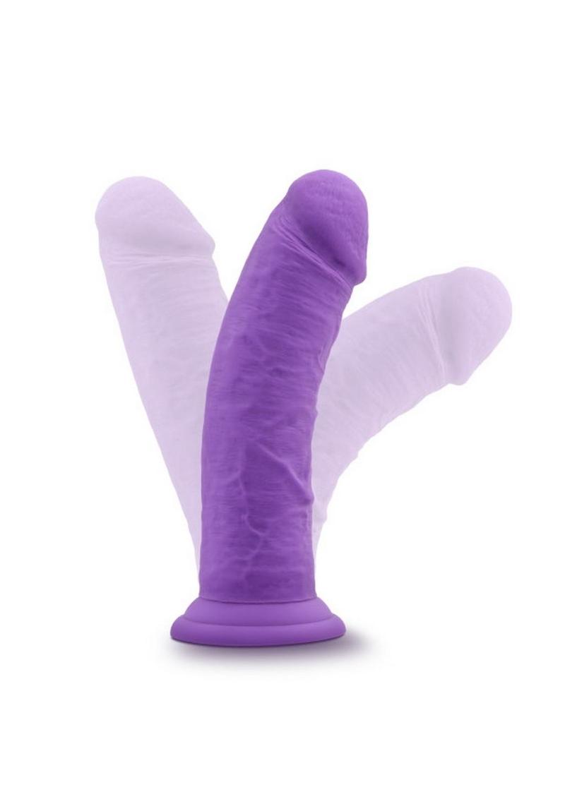 Ruse Jammy Silicone Dildo - Purple - 8in