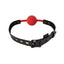 Saffron Silicone Ball Gag - Black/Red