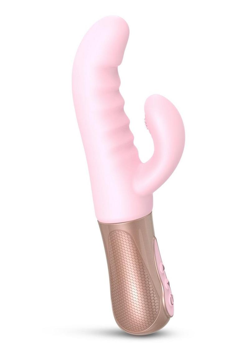 Sassy Bunny Dual Motor Rechargeable Silicone Thrusting Rabbit Vibrator