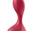 Satisfyer Backdoor Lover Silicone Vibrating Anal Plug - Red