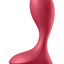 Satisfyer Backdoor Lover Silicone Vibrating Anal Plug - Red