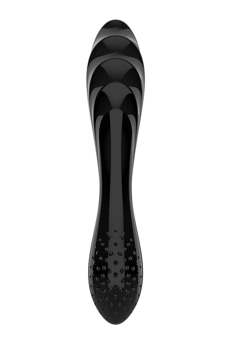 Satisfyer Dazzling Crystal 1 Glass Dildo - Black