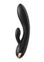 Satisfyer Double Flex Silicone Rabbit Vibrator - Black