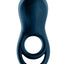 Satisfyer Epic Duo Silicone Vibrating Cock and Ball Ring - Blue
