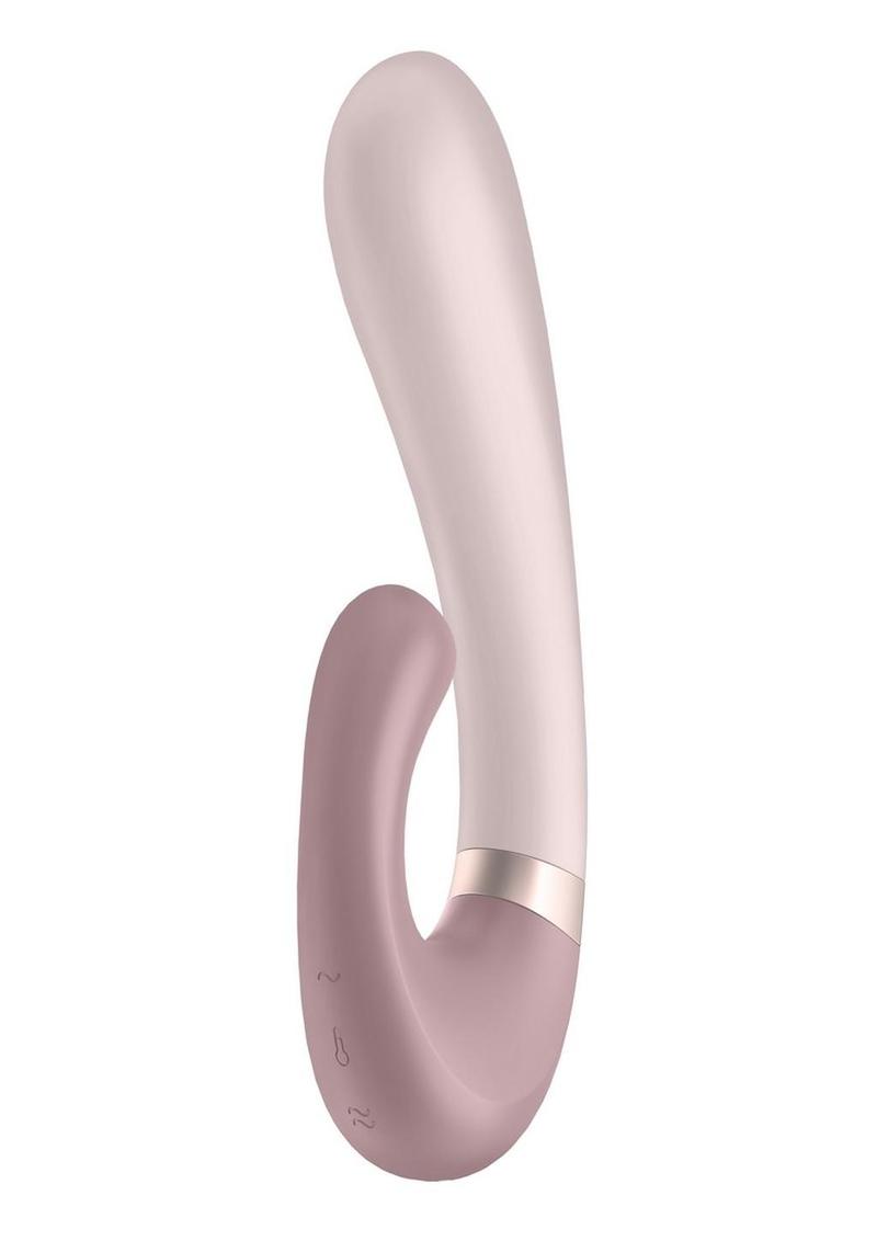 Satisfyer Heat Wave Silicone Warming Rabbit Vibrator - Mauve/Purple