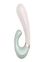 Satisfyer Heat Wave Silicone Warming Rabbit Vibrator - Green/Mint