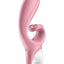 Satisfyer Hug Me Rechargeable Silicone Vibrator with Clitoral Stimulation - Pink