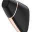 Satisfyer Love Triangle Rechargeable Silicone Clitoral Stimulator - Black/Rose Gold