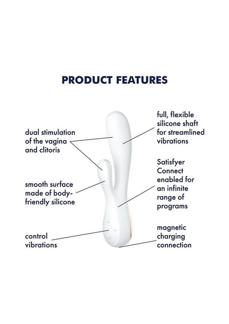 Satisfyer Mono Flex Rechargeable Silicone Rabbit Vibrator