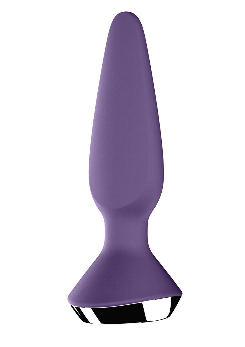 Satisfyer Plug-Ilicious 1 Silicone Vibrating Anal Plug - Purple