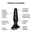 Satisfyer Plug-Ilicious 2 Silicone Vibrating Anal Plug - Black