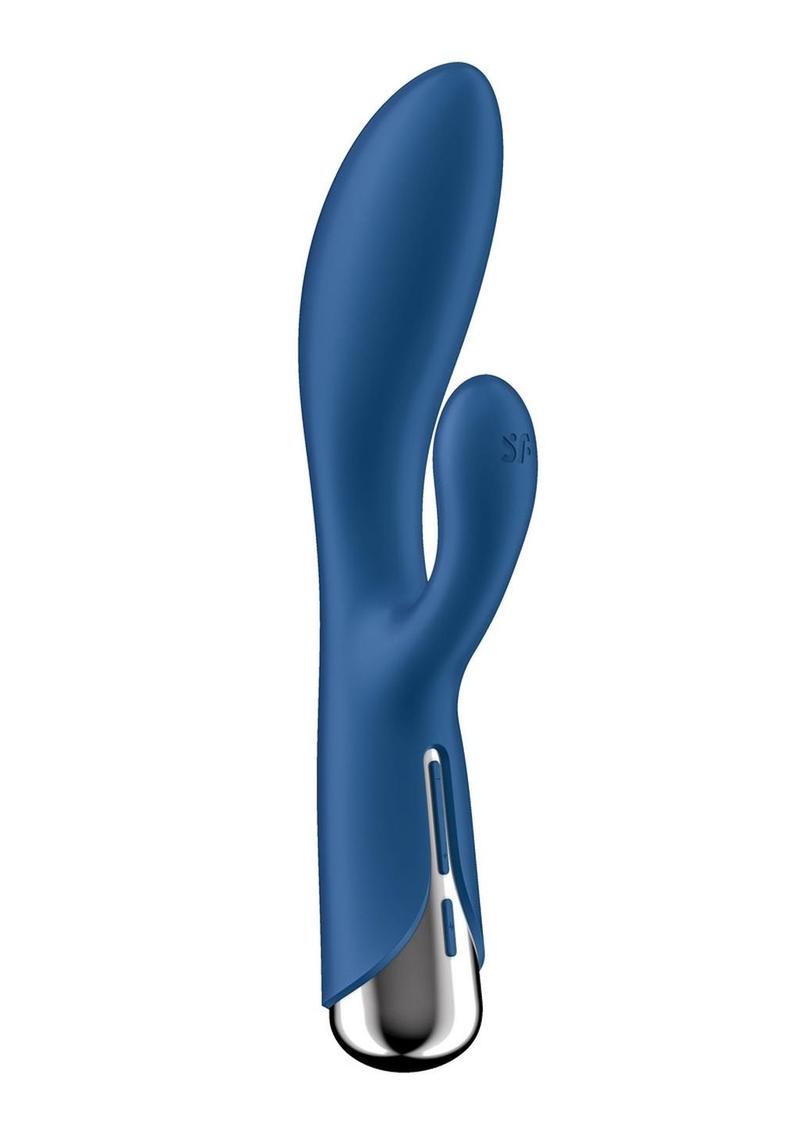 Satisfyer Spinning Rabbit 1 Rechargeable Silicone Rabbit Vibrator - Blue