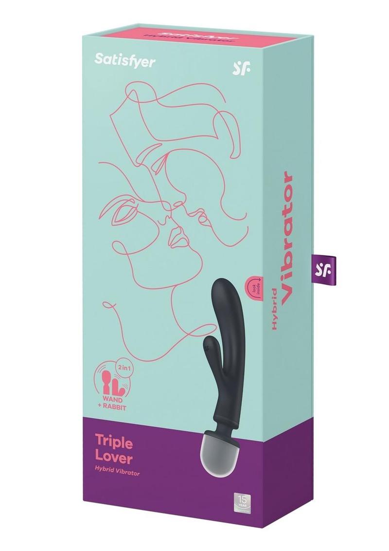 Satisfyer Triple Lover Rechargeable Silicone Rabbit Vibrator