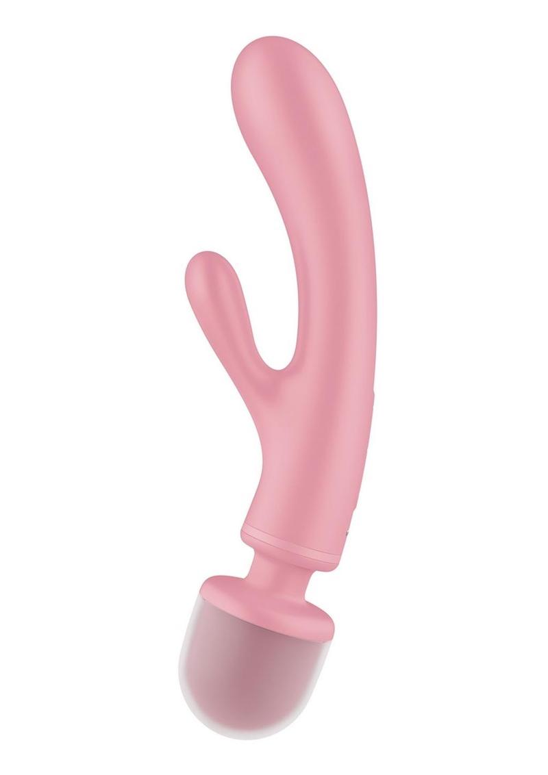 Satisfyer Triple Lover Rechargeable Silicone Rabbit Vibrator