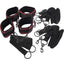 Scandal Bed Restraints - Black/Red