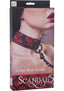 Scandal Collar with Leash - Black/Red
