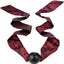 Scandal Silicone Ball Gag - Black/Red