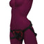 Secret Kisses Rosegasm Strap-On Harness with G-Spot Dildo and Blindfold