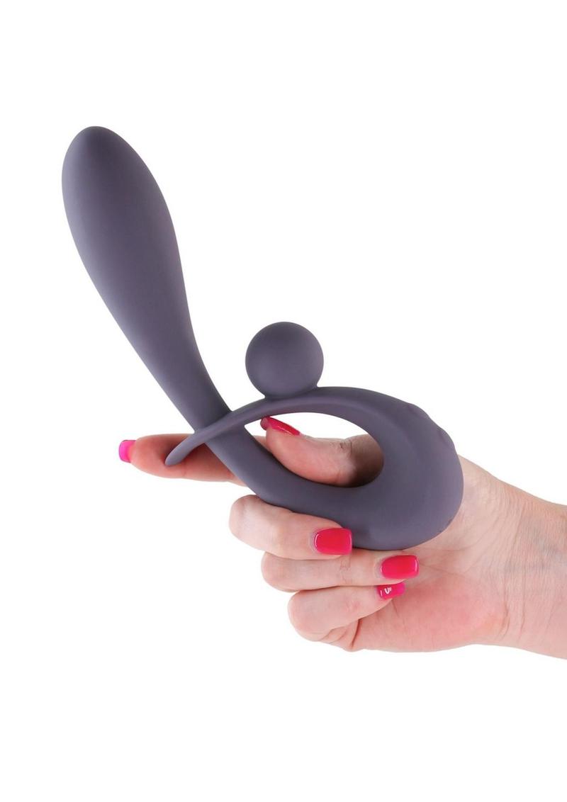 Secrets Forte Rechargeable Silicone Rabbit Vibrator - Purple