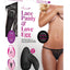 Secrets Lace Panty and Love Egg Rechargeable Panty Vibe with Remote Control - Black