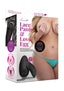 Secrets Lace Panty and Love Egg Rechargeable Panty Vibe with Remote Control - Blue/Turquoise - Plus Size/Queen