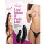 Secrets Lace Panty and Rechargeable Remote Control Panty Vibe - Black - One Size