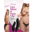 Secrets Lace Panty and Rechargeable Remote Control Panty Vibe - Black - Queen