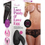 Secrets Low Rise Lace Panty and Love Egg Rechargeable Panty Vibe with Remote Control - Black